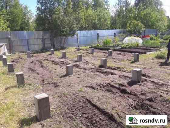 Фундамент из жб свай под дом 6*6+2 Архангельск