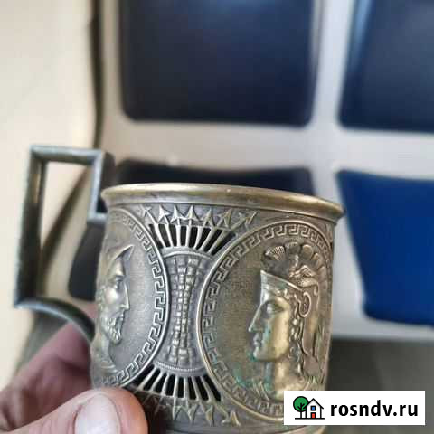 Подстаканник старинный 1861 год Котельники - изображение 1