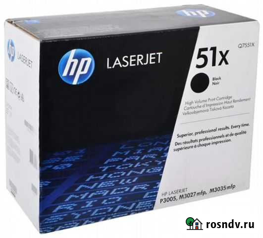 Тонер-картридж HP Q7551X к LJ P3005/M3027mfp/M3035 Красноярск - изображение 1