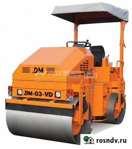 Каток тротуарный двухвальцовый DM-03-VD (масса 3 т Киров - изображение 1