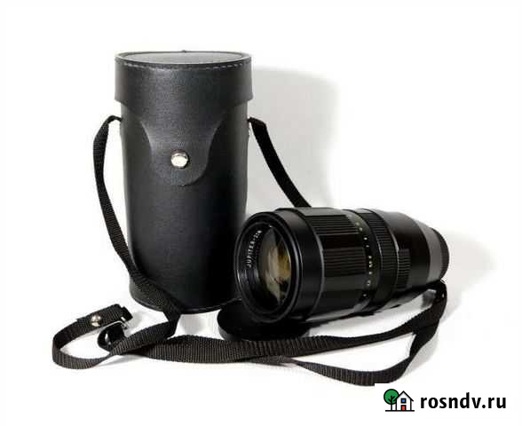 Фото объектив Юпитер-21М 4/200 в упаковке Дубна - изображение 1