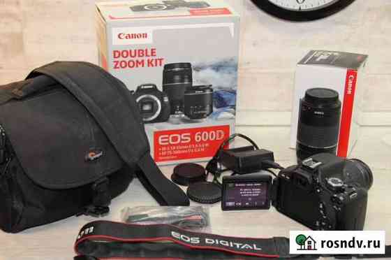 Зеркальный фотоаппарат Canon EOS 600D 2 объектива Железногорск