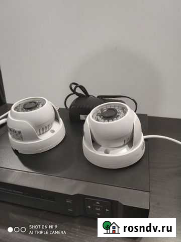 Комплект видеонаблюдения 2 камеры 2мп Ярославль - изображение 1