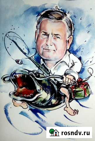 Шарж. Графический портрет по фото. Портрет маслом Саратов - изображение 1
