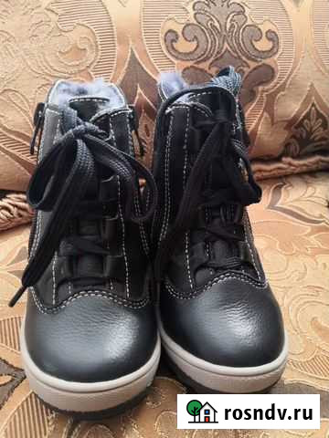 Ботинки для мальчиков зимние натуральная кожа. нов Дербент - изображение 1