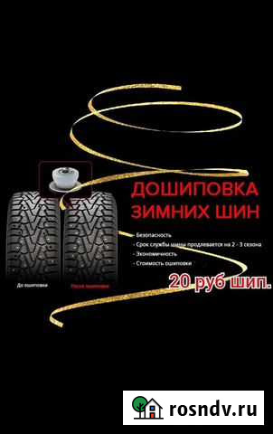 Дошиповка зимних шин (ремшип) Тамбов - изображение 1