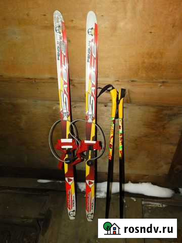 Лыжи детские 110 см Гаджиево - изображение 1