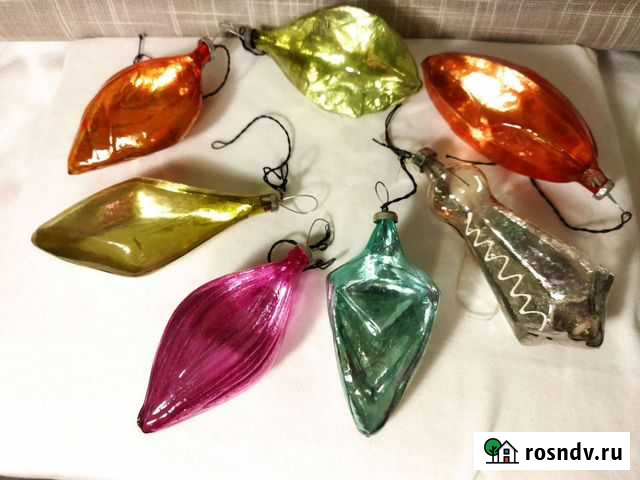 Елочные игрушки, винтаж, 7 шт Сертолово - изображение 1