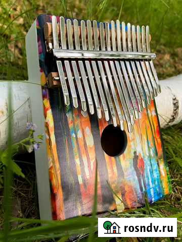 Калимба 17 нот Дождь акварель, новая в упаковке Челябинск - изображение 1