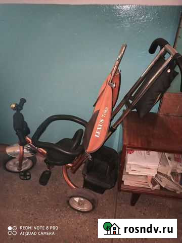 Трехколесный детский велосипед с ручкой бу Новосибирск - изображение 1