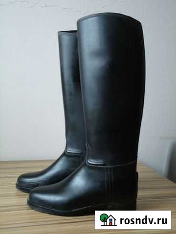 Сапоги для верховой езды резиновые на 38 р Санкт-Петербург - изображение 1