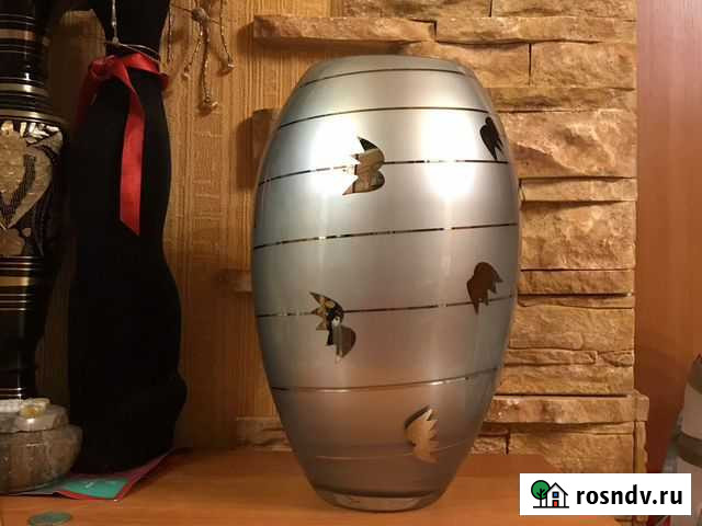 Ваза чешская, стекло, 31,5 см Казань - изображение 1