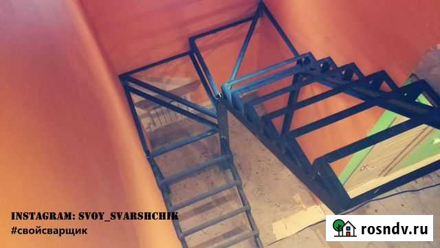 Лестницы на металлокаркасе. Металлокаркас лестницы Екатеринбург - изображение 1