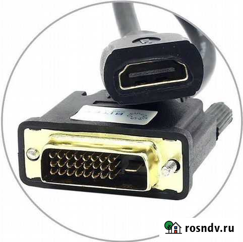 Кабель-переходник 5bites hdmi (F) - DVI 25 (M) Кострома - изображение 1