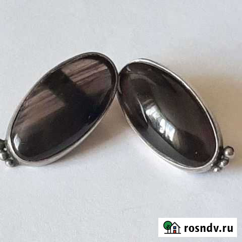 Серебряные серьги СССР крупные Екатеринбург - изображение 1