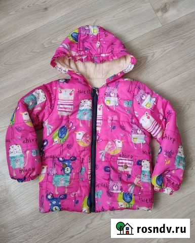 Куртка демисезонная для девочки 5лет 110-116 Смоленск - изображение 1