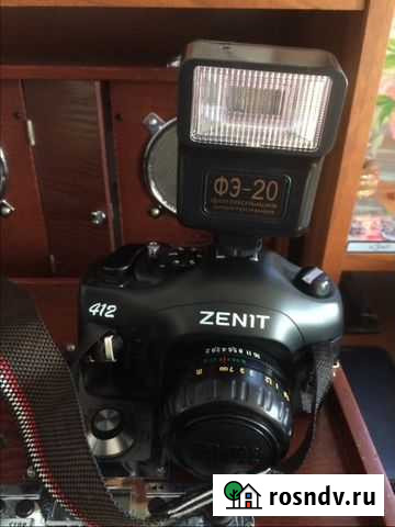 Продам фотоаппарат Зенит со вспышкой Иркутск - изображение 1