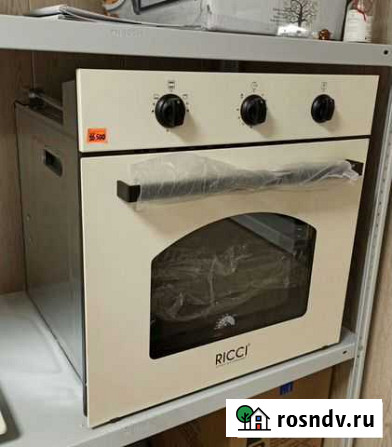 Новый газовый Духовой шкаф ricci RGO-610BG Череповец - изображение 1