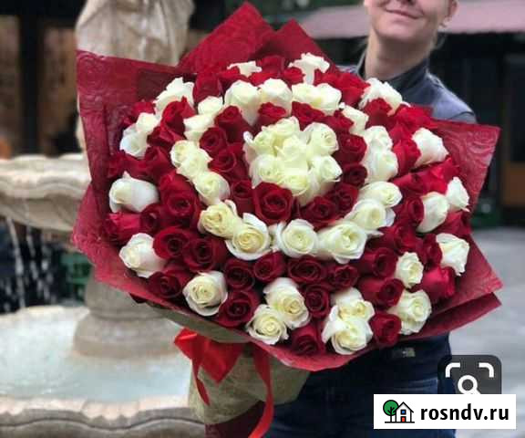 Розы (круглосуточно). 25, 51, 101 роза. Доставка Рязань - изображение 1