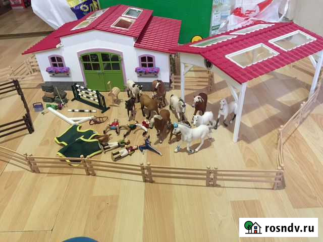 Schleich конюшня навес ограда лошади Санкт-Петербург - изображение 1