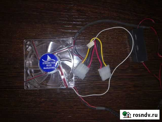 Вентилятор Strobe Fan Blue 80x80x25 Новый Красноярск - изображение 1