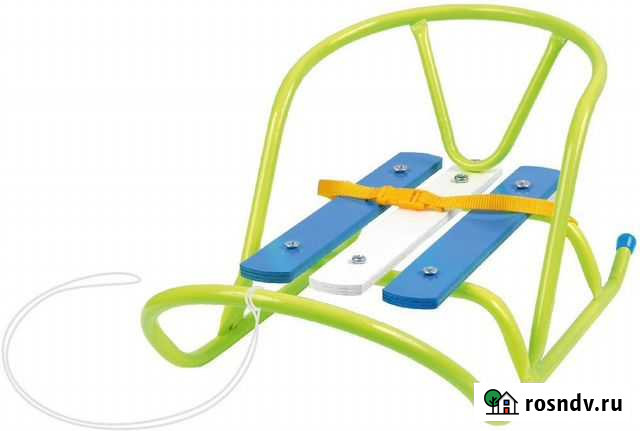 Санки для кукол без толкателя, лимонный Тула - изображение 1