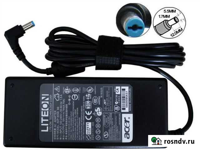 Блок питания AC-N221 5.5x1.7 19V 4.74A acer liteon Рыбинск - изображение 1