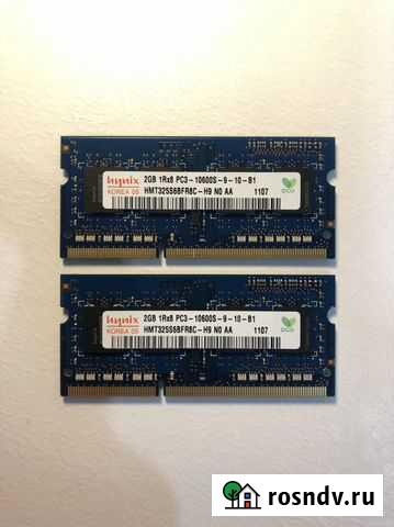 Hynix 2GB DDR 3 HMT325S6BFR8C-H9 NO AA Апрелевка - изображение 1