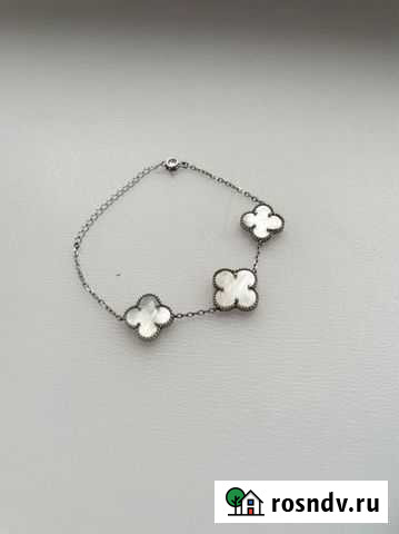 Серебряный браслет с клевером Набережные Челны - изображение 1