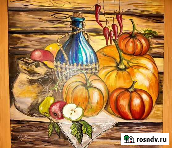Авторская картина Натюрморт с тыквами Киселевск - изображение 1