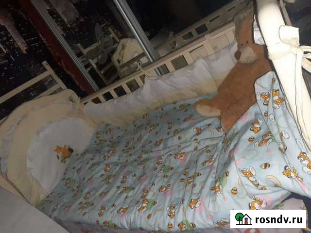 Детская кроватка с поперечным маятником Остров - изображение 1