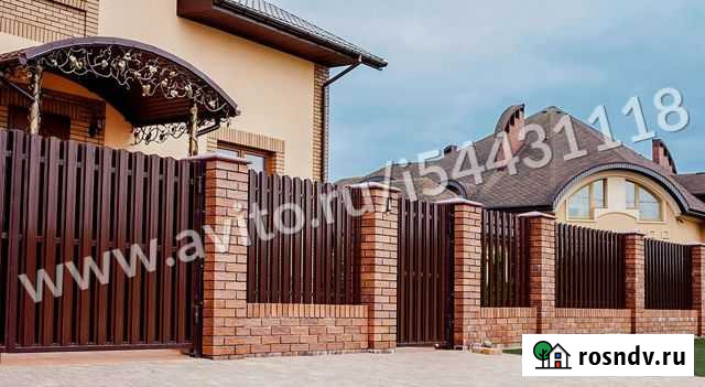 Штакетник металлический GL 0,45 RAL 8012 Динская - изображение 1