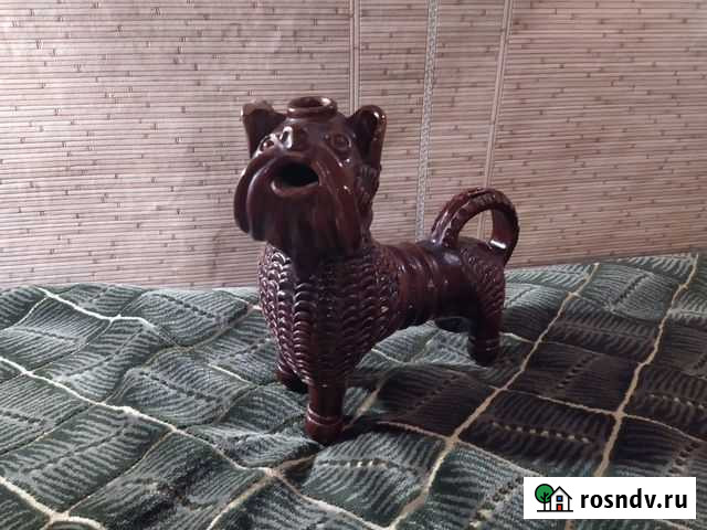 Керамический графин в виде собаки 0.8л Юхнов - изображение 1