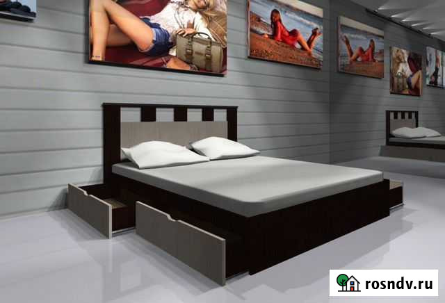 Кровать с ящиками новая Калининград - изображение 1