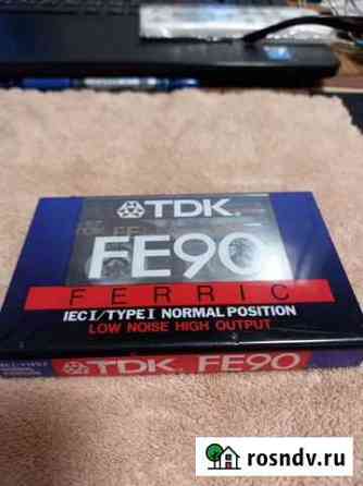Аудиокассета новая TDK FE90 Королев