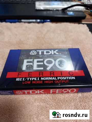 Аудиокассета новая TDK FE90 Королев - изображение 1