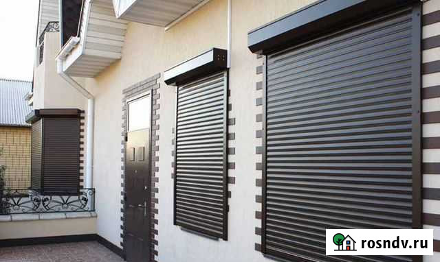 Рольставни белые и коричневые Абакан - изображение 1