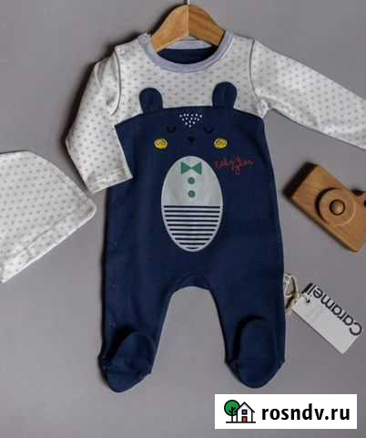 Слип с шапочкой размер 56/62 Екатеринбург - изображение 1