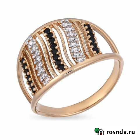 Кольцо с фианитом из золота 585 проба Тольятти - изображение 1