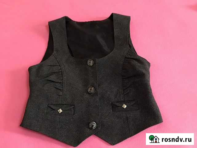 Жилет и брюки школьные для девочки 122 -128 Майкоп - изображение 1