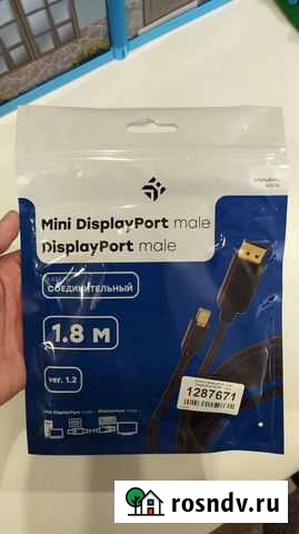 Кабель displayport ver. 1.2a 4K60gz 2 метра Кисловодск - изображение 1