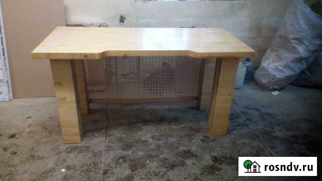 Письменный стол клееный брус в стиле лофт + ящики Киров - изображение 1