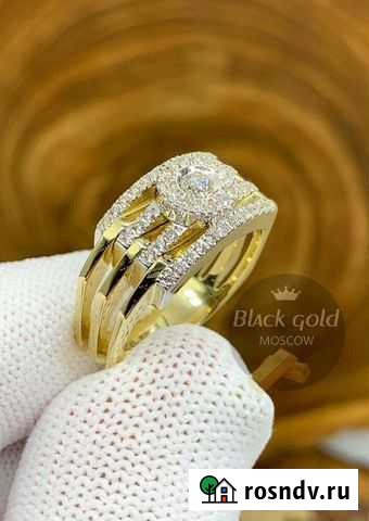 Золотое кольцо с бриллиантами 0.51 карат Москва - изображение 1