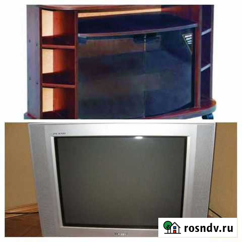 Продам телевизор и тумбу Черемхово - изображение 1
