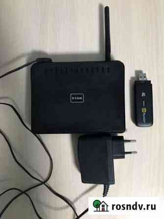 Модем ZTE MF 832D 4g + роутер D-Link Ярославль