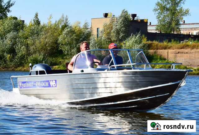 Алюминивый катер (моторная лодка) Wyatboat 490DCM Москва - изображение 1