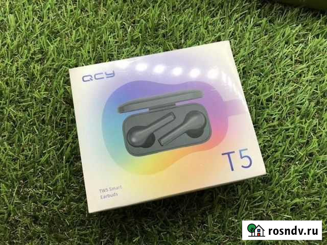 Беспроводные наушники Xiaomi QCY T5 (новые) Ставрополь - изображение 1