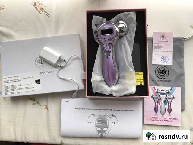 Массажер лица микротоковый и роликовый Beauty Star Красногорск - изображение 1