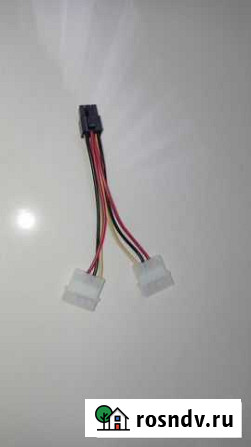 Переходник питания видеокарт 6pin (2x4pin-6pin) Хабаровск - изображение 1
