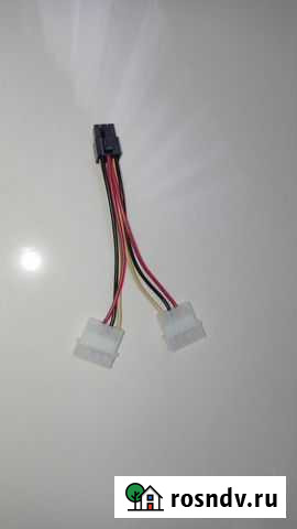 Переходник питания видеокарт 6pin (2x4pin-6pin) Хабаровск - изображение 1